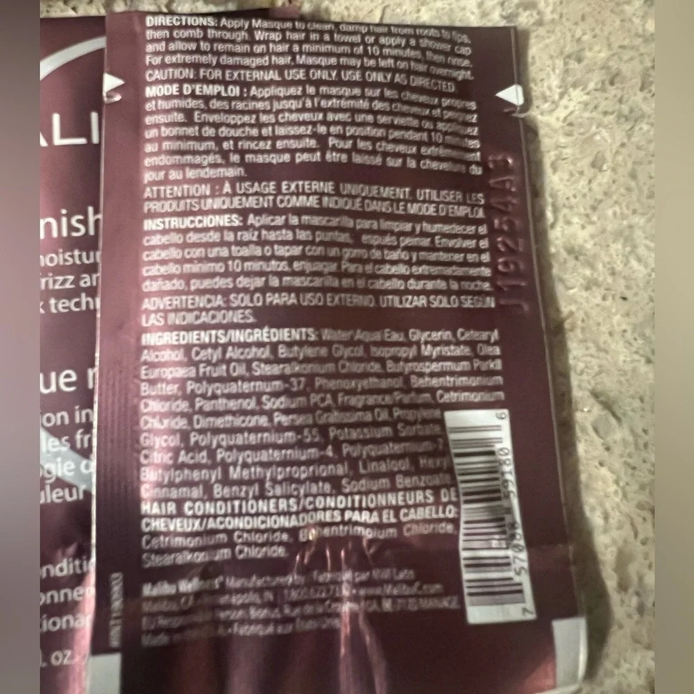 Malibu C Replenish Masque 12 unopened Packets